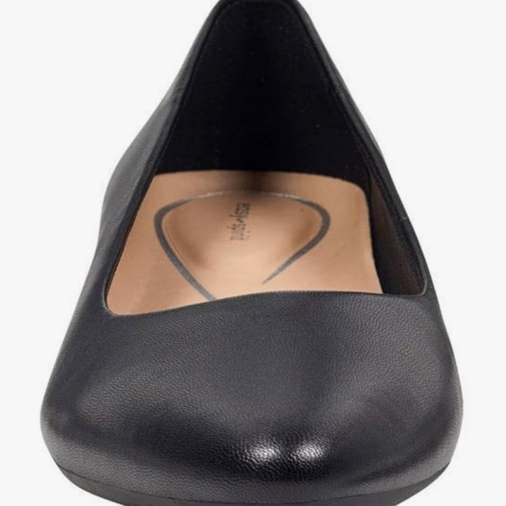 EasySpirit CALDISE Pump Black Leather PointedToe SlipOn BlockHeel Size 8 1/2 NIB - Picture 3 of 16